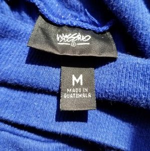 Mossimo blue turtle neck short sleeve shirt